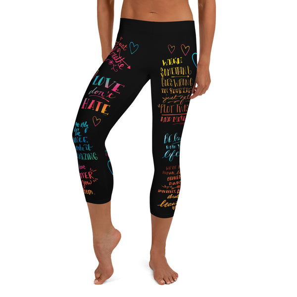 Positivity Pants - Womens Capri Leggings – Positive Doodles by Jess  Telmanik