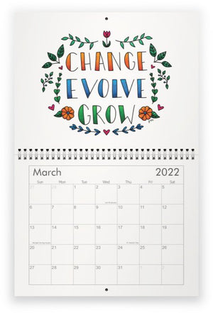 2022 Positive Doodles Calendar